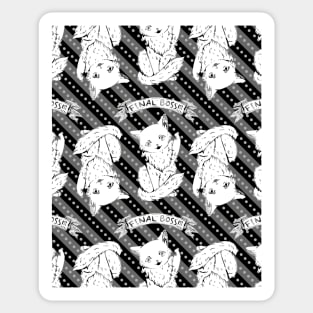 Kitty Final Boss Pattern Sticker